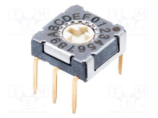 Encoding switch; DEC/BCD; Pos: 16; THT; Rcont max: 100mΩ; Mat: LCP