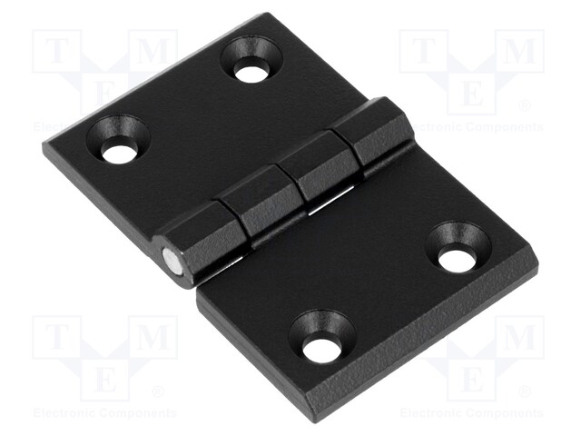 Hinge; Width: 76mm; zinc and aluminium alloy; black; H: 50mm