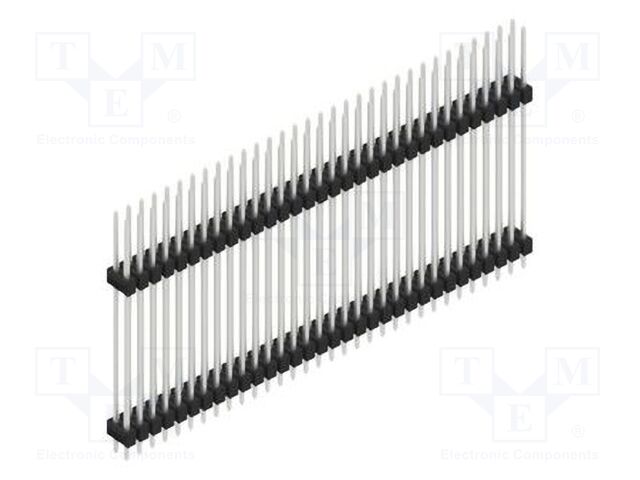 Connector: pin strips; pin header; male; PIN: 64; 2.54mm; THT; 2x32