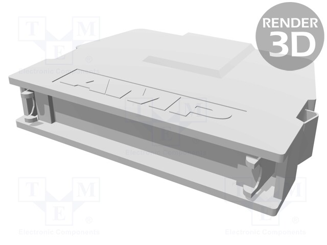 Plug housing; PIN: 50; shielded; Locking: latch; Mat: steel