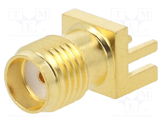 Socket; SMA; female; card edge,middle board mount; horizontal