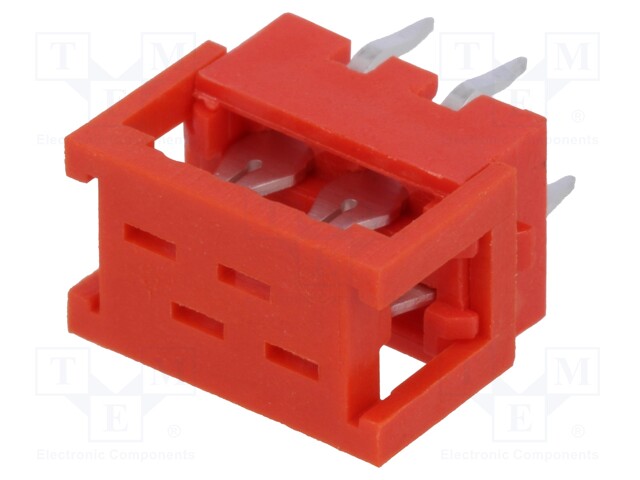 Adapter; wire-board; PIN: 4; IDC,THT; on PCBs,for ribbon cable