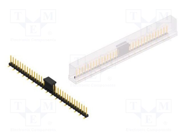 Connector: pin strips; pin header; male; PIN: 33; 2.54mm; SMT; 1x33