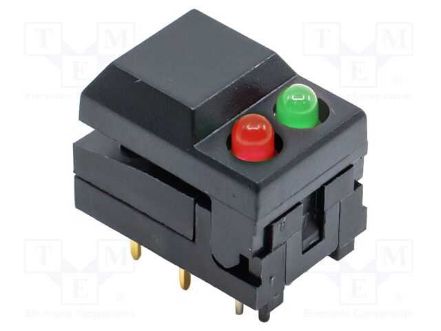 Switch: push-button; Pos: 2; SPDT; 0.012A/24VDC; black; THT; 5500