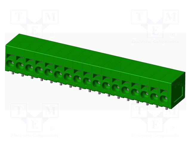 Connector: PCB terminal block; terminal; Plating: tinned; on PCBs