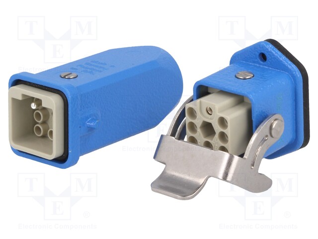 Connector: rectangular; male + female; plug + socket; Han Kit Ex