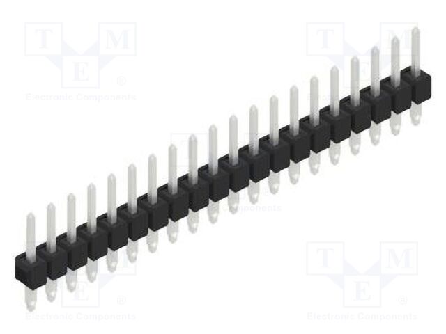 Connector: pin strips; pin header; male; PIN: 20; 2.54mm; THT; 1x20