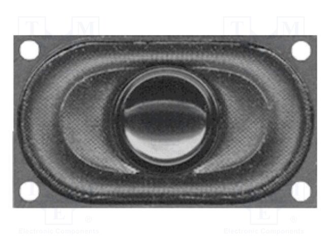 Loudspeaker; miniature; 1W; 8Ω; 40x20x8mm; 12kHz; Sound level: 89dB