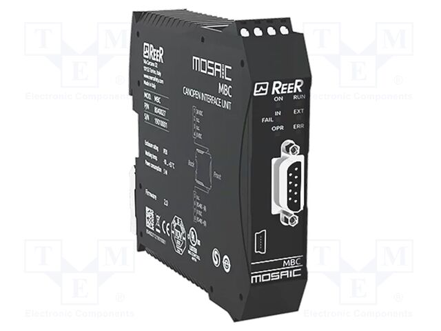 CAN Open communication card; 24VDC; for DIN rail mounting; IP20