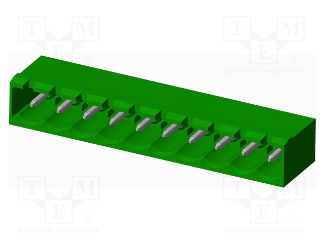Connector: pluggable terminal block; socket; male; angled 90°
