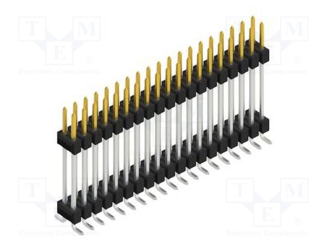 Connector: pin strips; pin header; male; PIN: 38; 2.54mm; SMT; 2x19