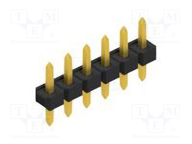 Connector: pin strips; pin header; male; PIN: 6; 2.54mm; THT; 1x6