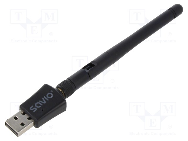 PC extension card: WiFi network; USB A plug; USB 2.0; black