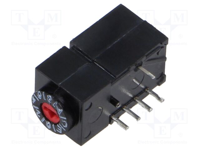 Switch: rotary; 0.1A/60VAC; 0.1A/60VDC; Poles number: 4; -40÷85°C