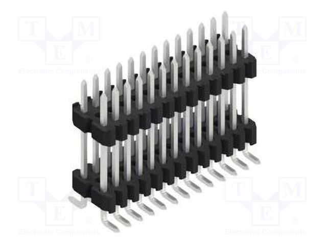 Connector: pin strips; pin header; male; PIN: 26; 1.27mm; SMT; 2x13