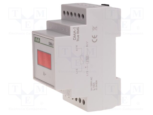 Ammeter; digital,mounting; 0÷100A; True RMS; Meas.accur: ±1%; IP20