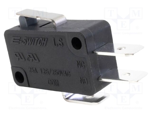 Microswitch SNAP ACTION; 25A/250VAC; with short lever; SPDT