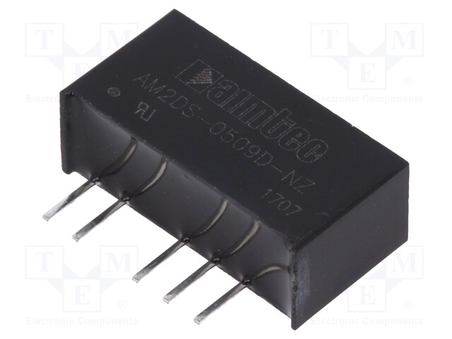 Converter: DC/DC; 2W; Uin: 4.5÷5.5V; Uout: 9VDC; Uout2: -9VDC; SIP7