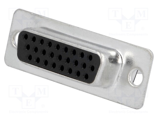 D-Sub HD; PIN: 26; plug; female; stamped and formed contacts