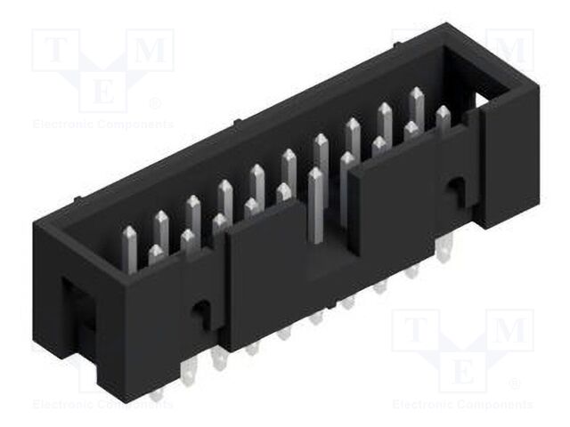 Connector: pin strips; pin header; male; PIN: 20; 2.54mm; THT; 2x10