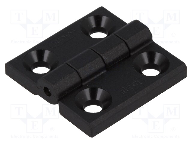 Hinge; Width: 30mm; technopolymer (PA); black; H: 30mm