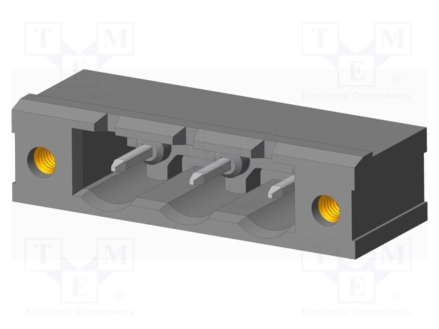 Connector: pluggable terminal block; socket; male; on PCBs