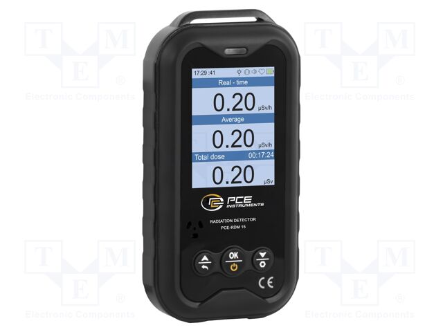 Meter: radation; LCD 2,4"; 0÷50mSv/h,48÷1500keV; Meas.accur: ±10%