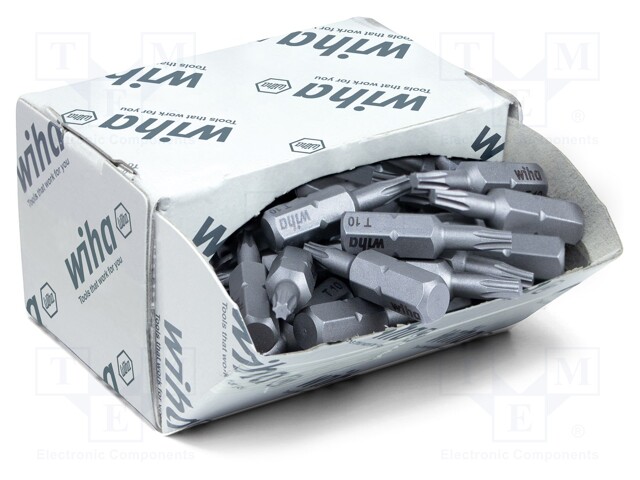 Screwdriver bit; Torx®; TX10; Overall len: 25mm; 50pcs.