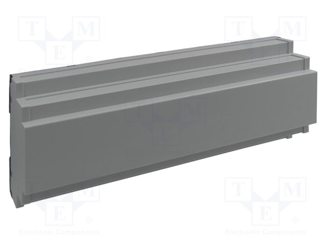 Enclosure: for DIN rail mounting; Y: 90mm; X: 210mm; Z: 60mm; grey