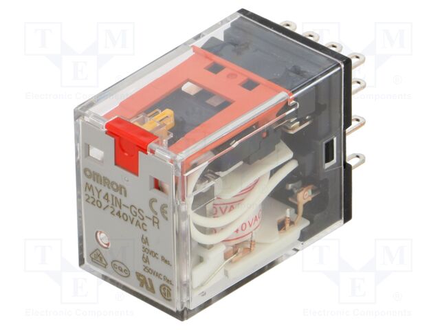 Relay: electromagnetic; 4PDT; Ucoil: 240VAC; Icontacts max: 6A