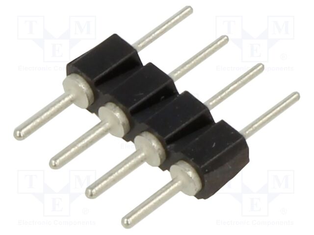 Connector: pin strips; socket; male; PIN: 4; THT; straight; 2.54mm