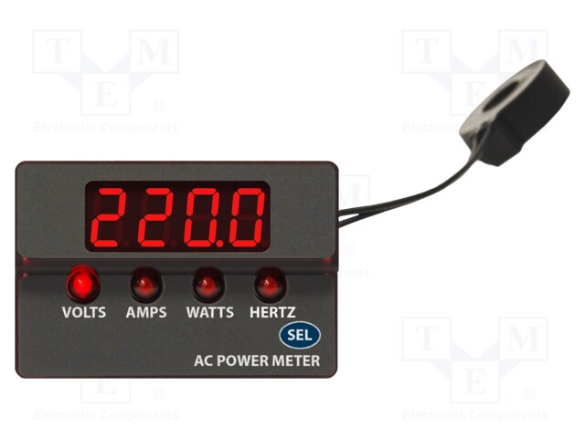 Network parameters; digital,mounting; 0÷100A; True RMS; on panel