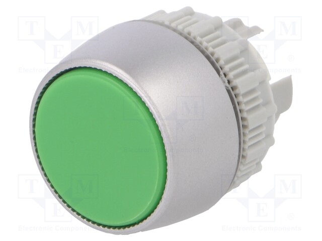 Switch: push-button; Stabl.pos: 1; 22mm; green; IP65; Pos: 2; Ø22mm