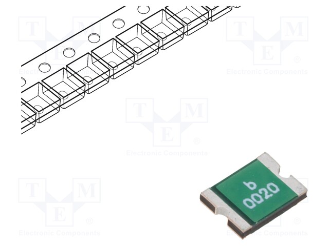 Fuse: PTC polymer; 200mA; Imax: 10A; Case: 1812; 0ZCG