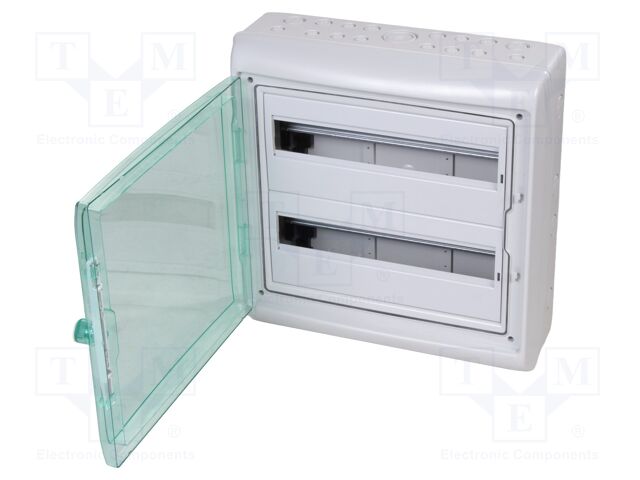 Enclosure: for modular components; IP65; light grey; IK09