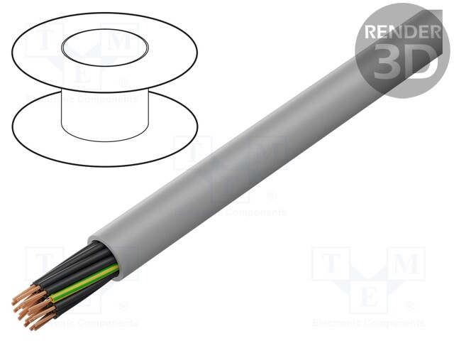 Wire; MEGAFLEX®500; 18G1mm2; unshielded; 300/500V; LSZH; Cu; grey