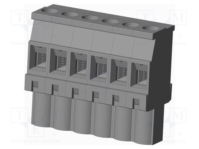 Connector: pluggable terminal block; plug; female; angled 90°