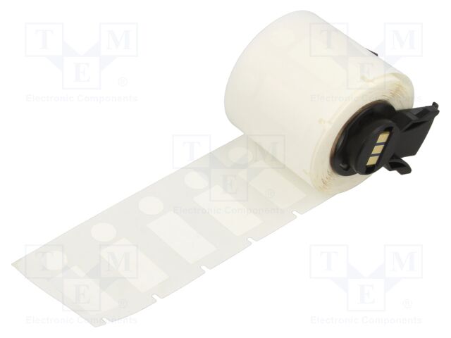 Label; white; two-piece; -40÷90°C; Ø: 9.53mm; Wire dia: 2÷3mm