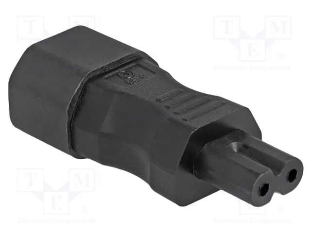 IEC C14 male,IEC C7 female; straight; 2.5A; 250V