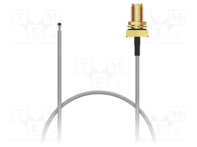 Cable; 0.2m; IPEX MHF 4L,SMA female; grey; -40÷85°C; 6GHz; 50Ω