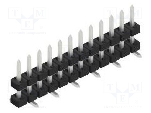 Connector: pin strips; pin header; male; PIN: 12; 2mm; SMT; 1x12