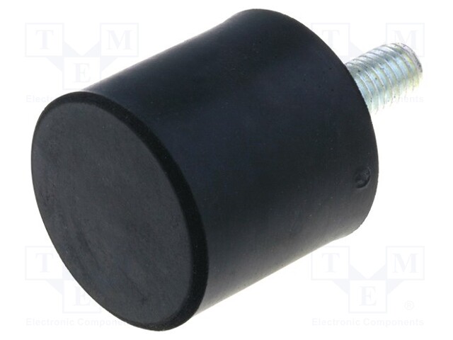 Vibroisolation foot; Ø: 20mm; H: 30mm; Shore hardness: 70±5; 450N