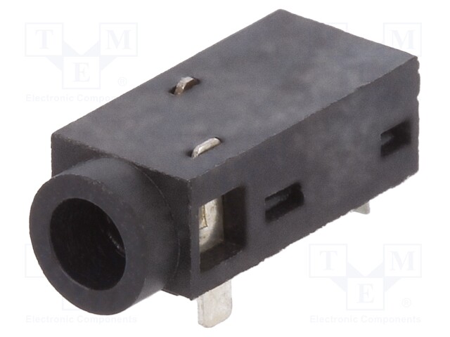 Socket; Jack 2,5mm; female; stereo; angled 90°; THT