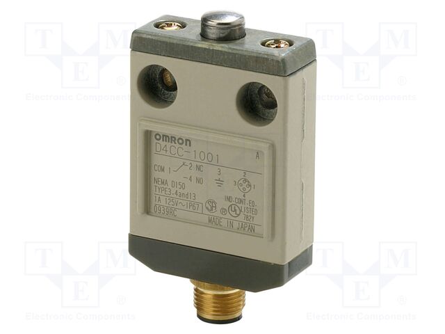 Limit switch; IP67; No.of mount.holes: 2; -10÷70°C; metal; 25mm