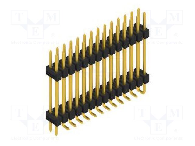 Connector: pin strips; pin header; male; PIN: 28; 2.54mm; SMT; 2x14