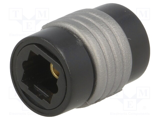 Connector: fiber optic; socket,coupler; optical (Toslink)