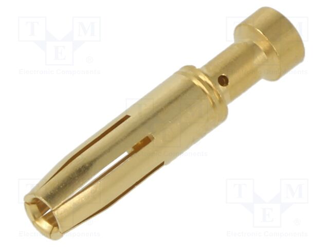 Heavy Duty Connector Contact, CC Series, Socket, 16 AWG, Crimp, 16 A