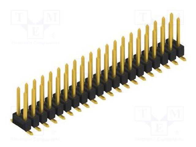 Connector: pin strips; pin header; male; PIN: 40; 2.54mm; SMT; 2x20