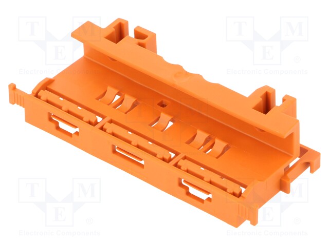 Mounting clamp; 221; DIN rail; orange