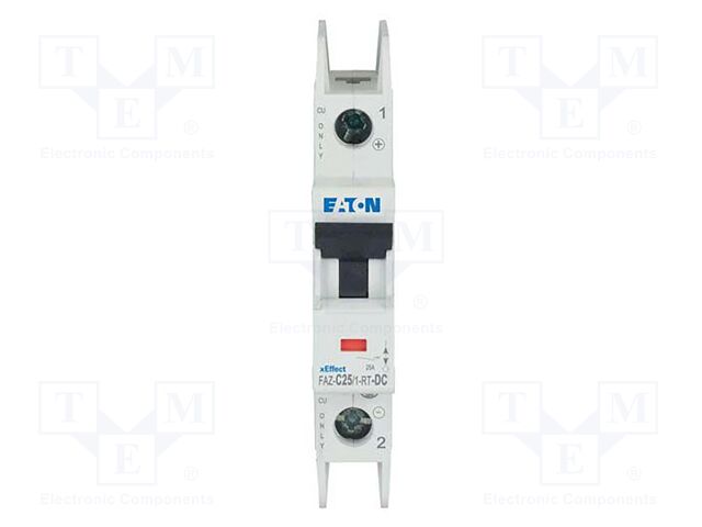 Circuit breaker; 220VDC; Inom: 25A; Poles: 1; Charact: C; 10kA; IP20